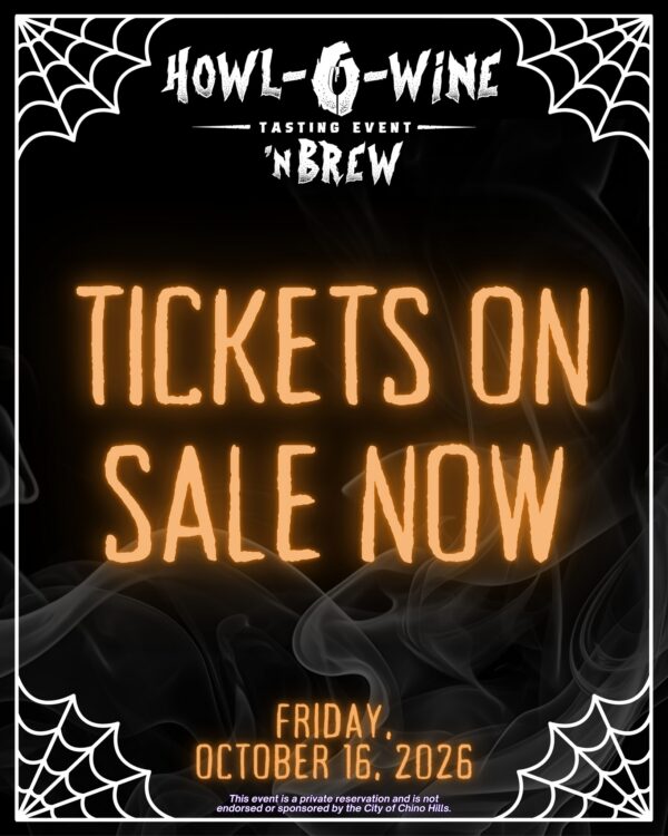 🎟️ Tickets are officially on sale! 🍷🐾 Join us on Friday, October 16 for Howl-O-Wine…